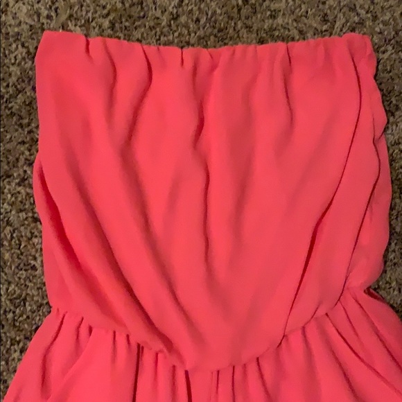 Coveted Clothing pink tube top romper. Size M. - Picture 2 of 10